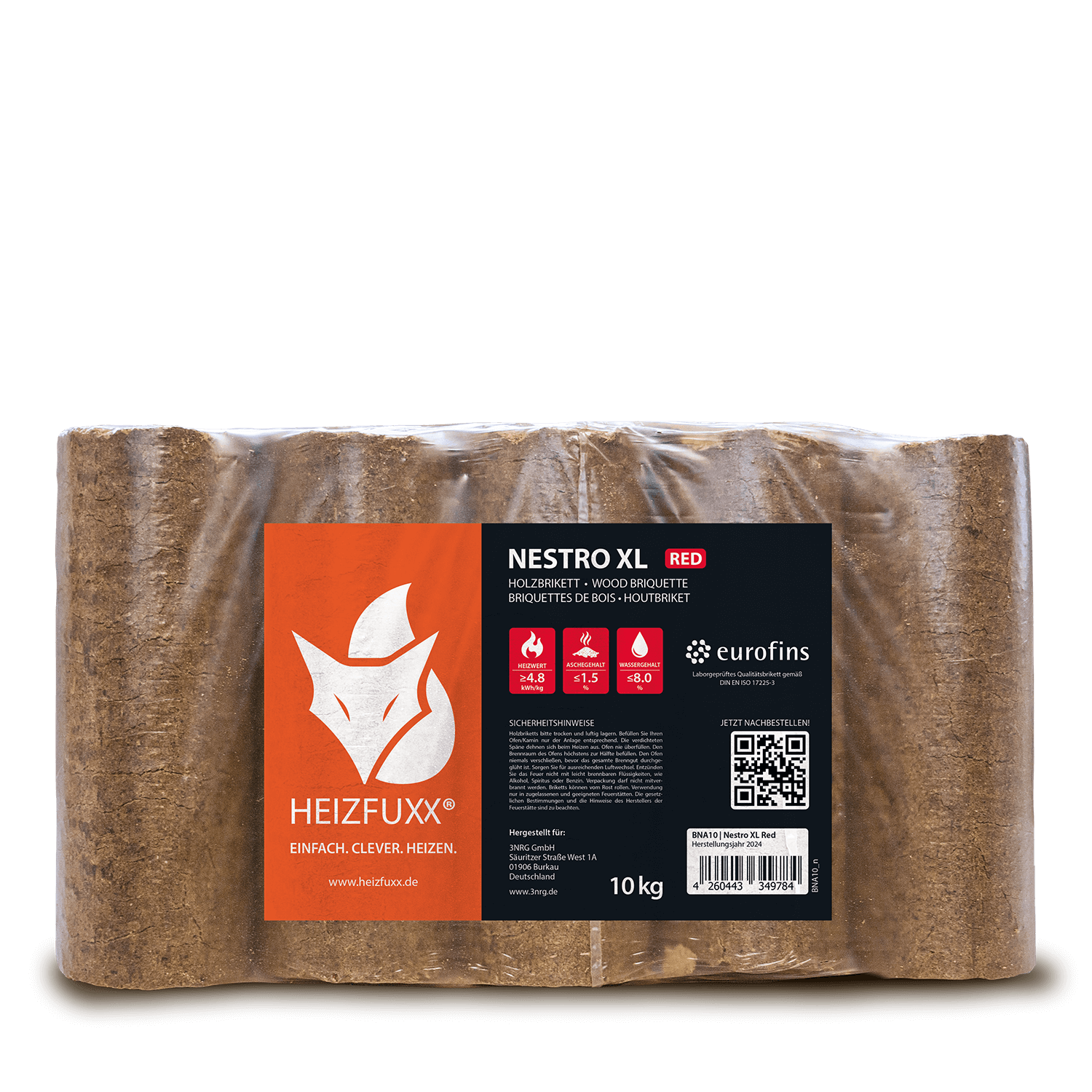 Nestro XL Red Holzbriketts – Palette 960 kg