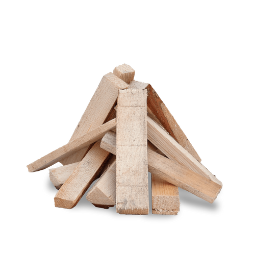 Anzündholz Blue – 18 cm | 96 × 2 kg Weichholz, schnell entflammbar & effizient