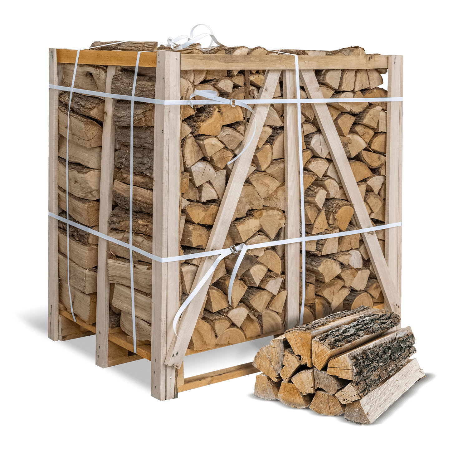 Brennholz Eiche – 25 cm | 1 RM (ca. 500 kg), lange Brenndauer & hoher Heizwert